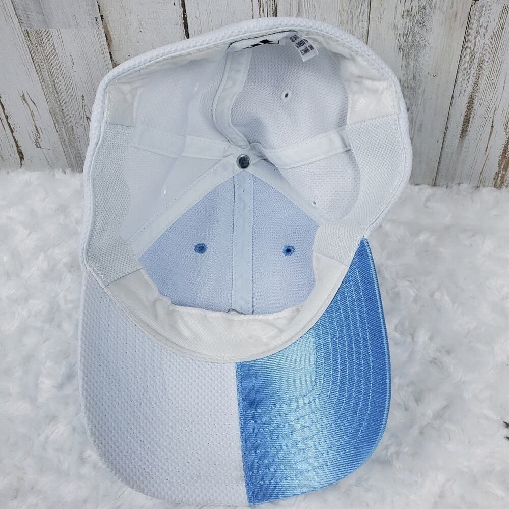 Adidas Fitted Colorblock Cap Blue White Size Small - Picture 7 of 9